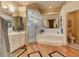 Primary bathroom with soaking tub and shower at 3116 Hawks Ridge Dr, Lakeland, FL 33810