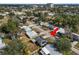 Aerial view of house and surrounding neighborhood at 345 Piedmont Ct, Bartow, FL 33830