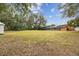 Large backyard with grassy area and distant view of home at 3457 Christina Groves Ln, Lakeland, FL 33813