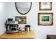 Espresso machine and coffee cups sit on butcher block counter at 518 Boger N Blvd, Lakeland, FL 33803