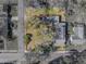 Aerial view showing home's lot size and surrounding area at 702 Nw 1St Ave, Mulberry, FL 33860