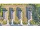 Four new houses in a row aerial view at 1029 Lakewood Ct, Lakeland, FL 33801