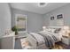Comfortable bedroom with ample light, contemporary decor, and stylish accents at 1065 Silas St, Haines City, FL 33844