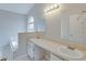 Double vanity bathroom with soaking tub and separate shower at 140 Bentley Oaks Blvd, Davenport, FL 33896