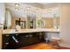Bathroom with a large vanity and corner soaking tub at 1419 Hollingsworth Oaks Dr, Lakeland, FL 33803