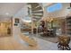 Modern spiral staircase with glass and metal accents at 1419 Hollingsworth Oaks Dr, Lakeland, FL 33803