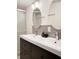 Clean bathroom with double vanity and shower at 1632 Tangerine St, Lakeland, FL 33803