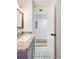 Bathroom with granite countertop and patterned floor at 1632 Tangerine St, Lakeland, FL 33803