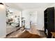 Open concept hallway with view into living room and cat tree at 1632 Tangerine St, Lakeland, FL 33803