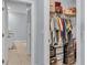 Well organized walk-in closet with plenty of hanging and shelf space at 1878 Pristine Loop, Lakeland, FL 33811