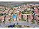 Aerial view of a house in a residential neighborhood at 1958 Altavista Cir, Lakeland, FL 33810
