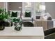 Elegant dining area is adjacent to the living room at 1958 Altavista Cir, Lakeland, FL 33810