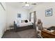 Bedroom with daybed, desk, and plenty of closet space at 252 Walkers Point Dr, Auburndale, FL 33823