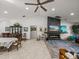 Bright dining room with a large table and hutch at 4128 Mather W Rd, Lakeland, FL 33810