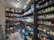 Well-organized pantry with ample shelving for food storage at 4128 Mather W Rd, Lakeland, FL 33810