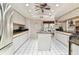 Updated kitchen, granite countertops, island, and stainless steel appliances at 4419 Burlington Dr, Winter Haven, FL 33880