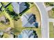 Aerial view showing a single Gathering home's lot at 4434 Micanope Crescent Dr, Lakeland, FL 33811