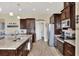 Modern kitchen with stainless steel appliances and granite countertops at 4434 Micanope Crescent Dr, Lakeland, FL 33811