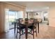 Casual dining area with sliding door access to backyard at 507 Autumn Stream Dr, Auburndale, FL 33823