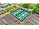 Aerial view of well-maintained pickleball courts at 6235 Egret Dr, Lakeland, FL 33809