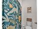 Bathroom with dinosaur-themed shower curtain at 637 Griffon Ave, Lake Alfred, FL 33850