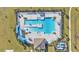 Aerial view of a community pool and recreation area at 637 Griffon Ave, Lake Alfred, FL 33850