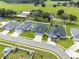 Aerial view of a residential neighborhood with houses and green spaces at 8218 Wilder Loop, Lakeland, FL 33809