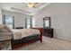 Bright bedroom with carpeted floor and ceiling fan at 8218 Wilder Loop, Lakeland, FL 33809