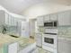 Modern kitchen with granite countertops, stainless steel appliances, and ample cabinet space at 1007 Canary S Cir, Lakeland, FL 33809