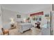 Cozy bedroom with a double bed, nightstand and window at 1600 W Lake Parker Dr # B9, Lakeland, FL 33805