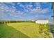 Large, fenced back yard providing an open green space perfect for outdoor activities at 2816 Ivy Lake Ct, Lakeland, FL 33811