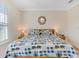 Bright main bedroom with a ceiling fan and hardwood floors at 3019 Mission Lakes Dr, Lakeland, FL 33803