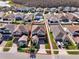 An aerial view featuring the house and its adjacent homes within a residential neighborhood at 3460 Canvas St, Kissimmee, FL 34741