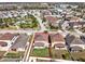 Aerial view of the home with highlighted lot lines showcasing the property's position in the neighborhood at 3460 Canvas St, Kissimmee, FL 34741