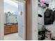 Bathroom view from walk-in closet at 403 Saint Anns Dr, Winter Haven, FL 33884