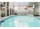 Enclosed pool with ample room to swim, relax, and enjoy the sunny weather at 403 Saint Anns Dr, Winter Haven, FL 33884