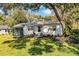 Charming home with a well-maintained lawn and landscaping featuring mature trees for curb appeal at 424 S Elm Rd, Lakeland, FL 33801