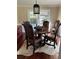 Elegant dining room with hardwood floors, stylish furnishings, and natural light at 528 Laurel Ln, Lakeland, FL 33813