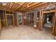 Unfinished basement with wooden framing for future living space at 14 Lake Hollingsworth Dr, Lakeland, FL 33803