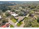 Beautiful aerial view of an estate home with a pool surrounded by lush greenery and mature trees at 1401 Easton Dr, Lakeland, FL 33803