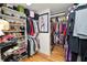 Spacious walk-in closet with ample storage, offering a well-organized and stylish space for clothing and accessories at 1401 Easton Dr, Lakeland, FL 33803