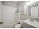 Bathroom features a tub and shower combo and single vanity at 2038 Winterset Dr # 2038, Lakeland, FL 33813