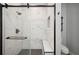 Bathroom features tiled shower, rain shower head and a built in bench at 2038 Winterset Dr # 2038, Lakeland, FL 33813