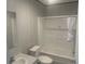 Bathroom with vanity and a shower-tub combo with a neutral color scheme at 2403 Gerties Rd, Bartow, FL 33830