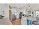 Kitchen featuring marble countertops, an eat-in bar, and stainless steel appliances at 2917 Blackwater Creek Dr, Lakeland, FL 33810