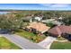 Aerial view of a landscaped single-Gathering home in a residential neighborhood on a sunny day at 324 Lake Mariam Blvd, Winter Haven, FL 33884