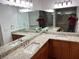 Bathroom featuring double vanity with granite countertops, and modern fixtures at 362 Pasco Ct, Winter Haven, FL 33884