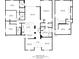 Detailed floor plan showcasing the layout of the home, with labeled rooms and dimensions for both floors at 4002 Sunset Lake Dr, Lakeland, FL 33810