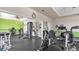 Well-equipped community fitness center with modern exercise machines and ceiling fans for a comfortable workout at 6224 Crane Dr, Lakeland, FL 33809