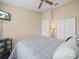 Comfortable bedroom with neutral colored walls, and a large closet at 6337 Egret Dr, Lakeland, FL 33809